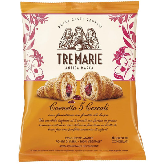 Кроасани Tre Marie Cornetto с Пълнеж Сладко от Горски Плодове Пълнозърнести