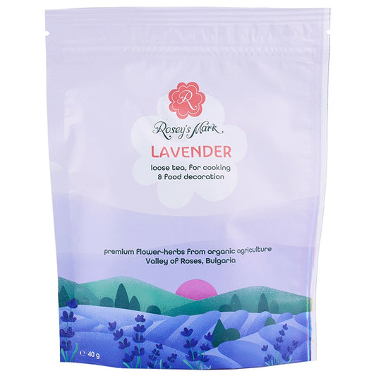 Български продуктЧай Лавандула Rosey's Mark Насипен за Готвене и Декорация