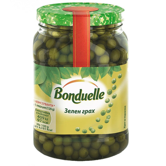 Грах Bonduelle в Стъклен Буркан