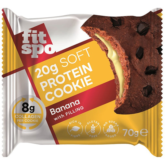 Български продуктПротеинова Бисквитка FitSpo Банан без Добавена Захар и Глутен