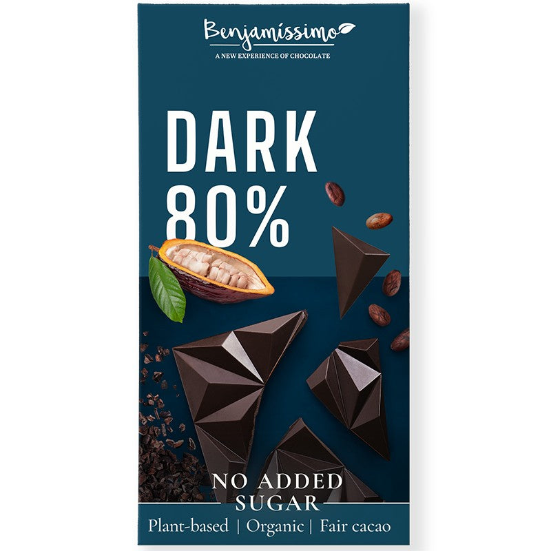 Български продуктБио Черен Шоколад Benjamissimo 80% Без Добавена Захар Веган