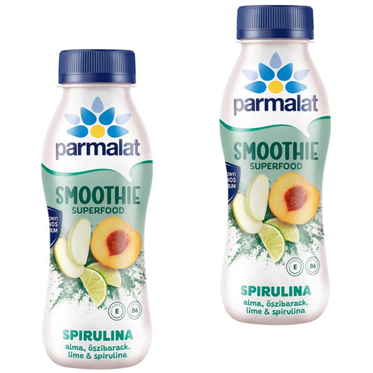 Млечна Напитка Parmalat Смути Спирулина с Ябълка, Праскова и Лайм