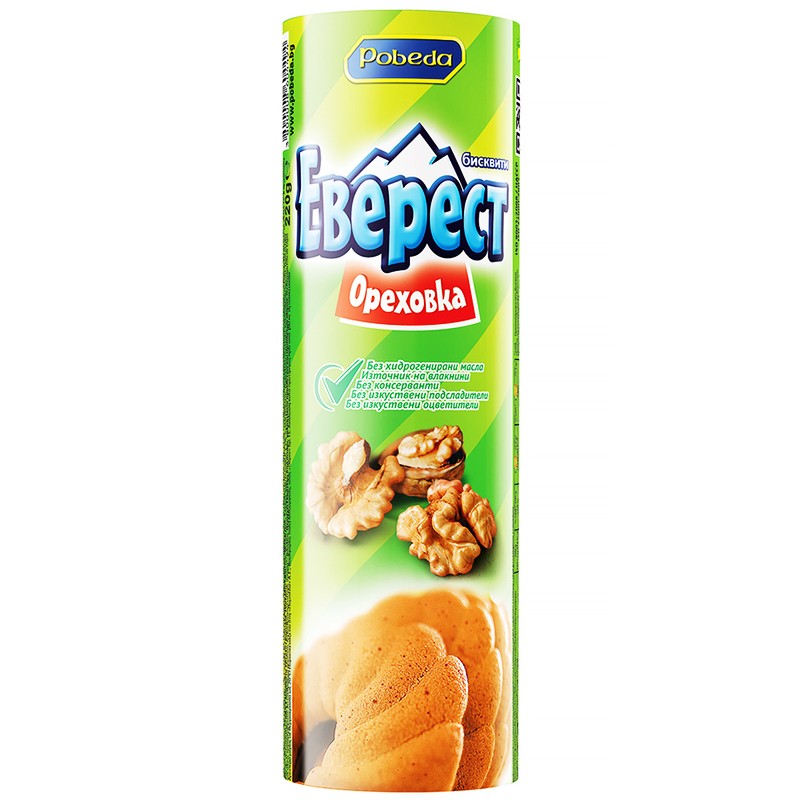 Български продуктБисквити Еверест Ореховка