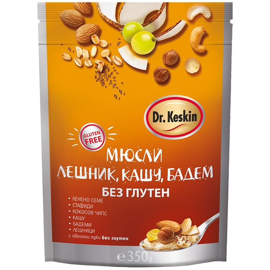Мюсли Dr. Keskin с Лешник, Кашу и Бадем без Глутен