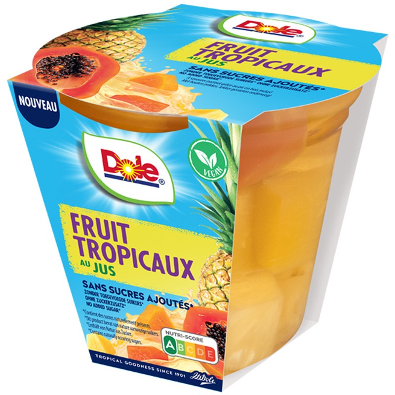 Плодова Закуска Dole Тропически Плодове в Сок без Добавена Захар