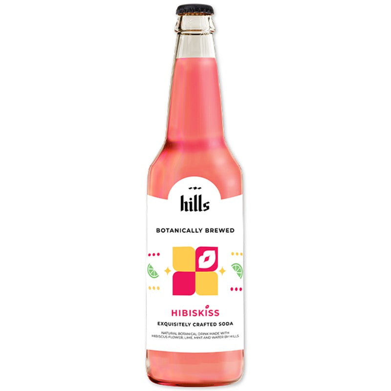 Български продуктКрафт Сода Hills Hibiskiss с Каркаде, Лайм и Мента със Стевия