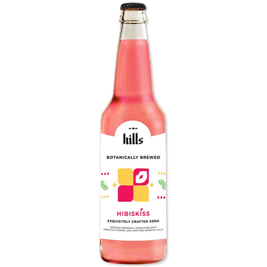 Български продуктКрафт Сода Hills Hibiskiss с Каркаде, Лайм и Мента със Стевия