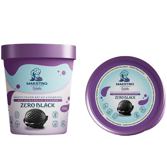Български продуктСладолед Maestro Zero Black Веган без Захар и Глутен