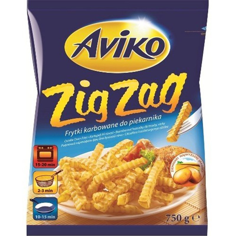 Картофи Aviko Zig Zag Бланширани Замразени