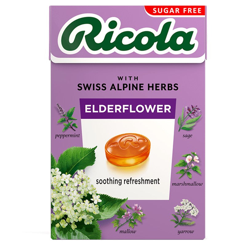 Билкови Бонбони Ricola Черен Бъз без Добавена Захар