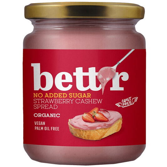Български продуктБио Крем за Мазане Bettr с Ягоди и Кашу без Добавена Захар Веган