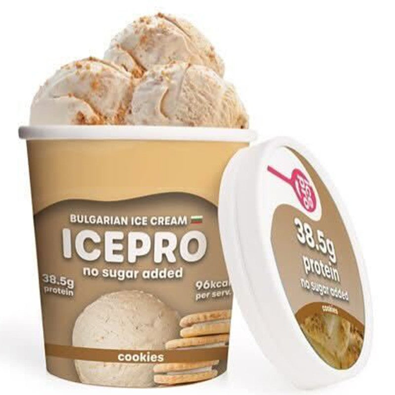 Български продуктПротеинов Сладолед IcePro с Вкус на Бисквита без Добавена Захар