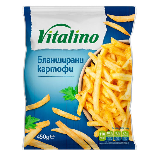 Български продуктКартофи Прави Бланширани Vitalino Замразени
