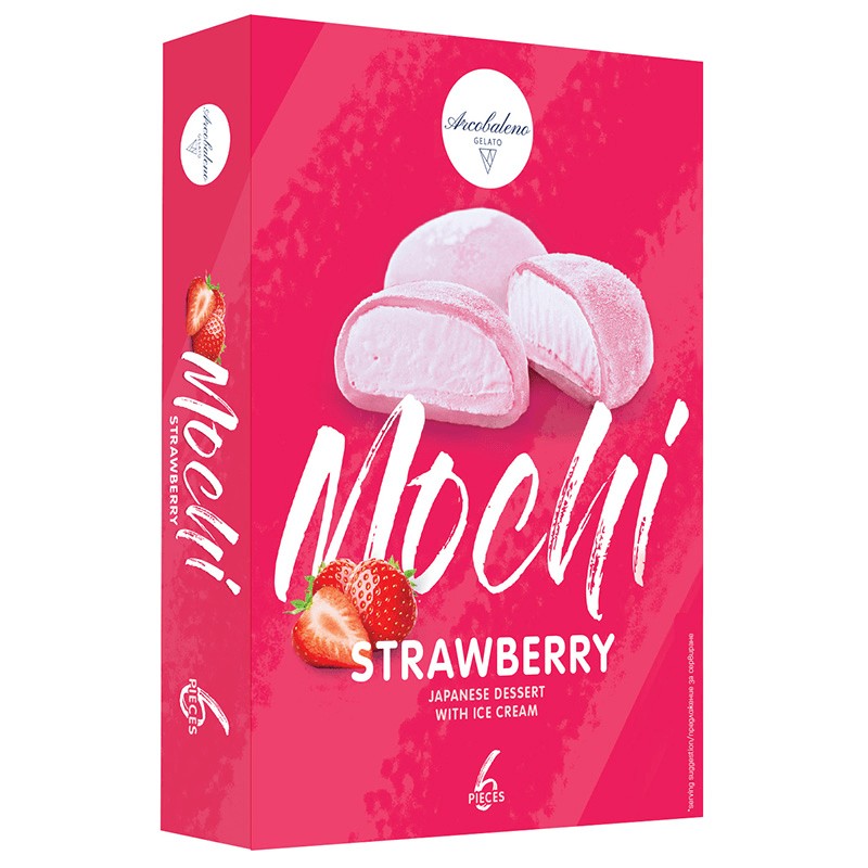 Български продуктСладоледен Десерт Arcobaleno Мочи Ягода