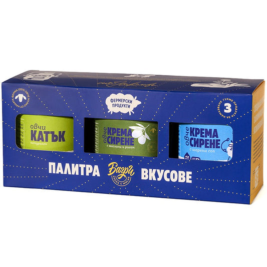 Български продуктПалитра от Вкусове Багри Селекция Крема Сирене и Катък
