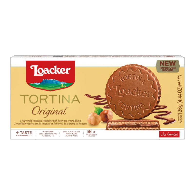Вафли Loacker Tortina с Пълнеж 126 гр