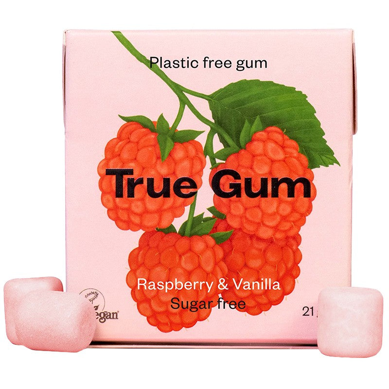 Дъвки True Gum Малина и Ванилия без Добавена Захар