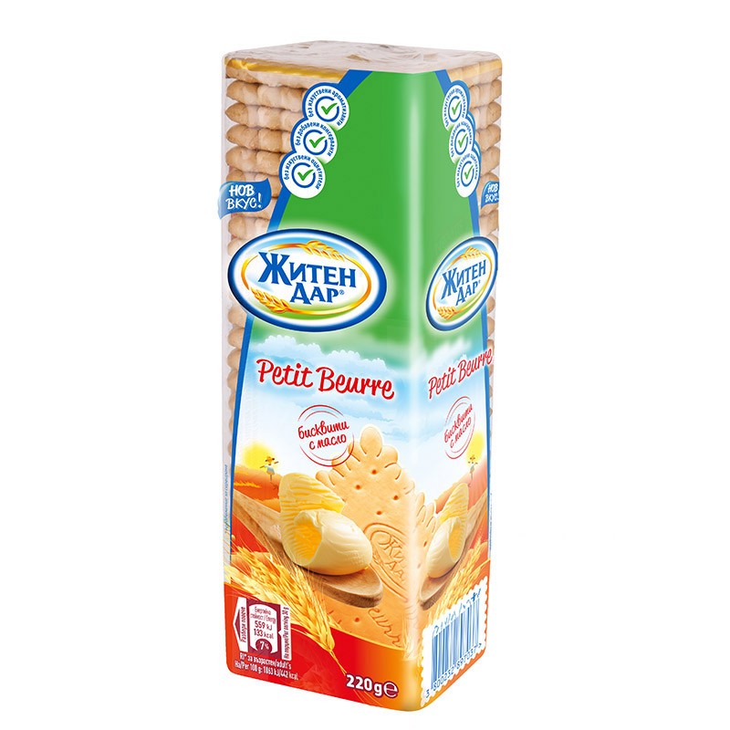 Български продуктБисквити Житен Дар Petit Beurre