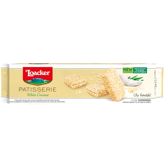 Вафли Loacker Patisserie Бял Шоколад с Кокос