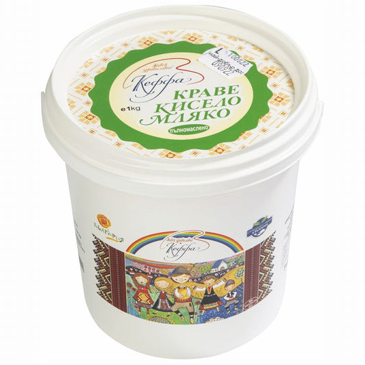 Български продуктКисело Мляко Краве Пълномаслено от Ферма Кеффа
