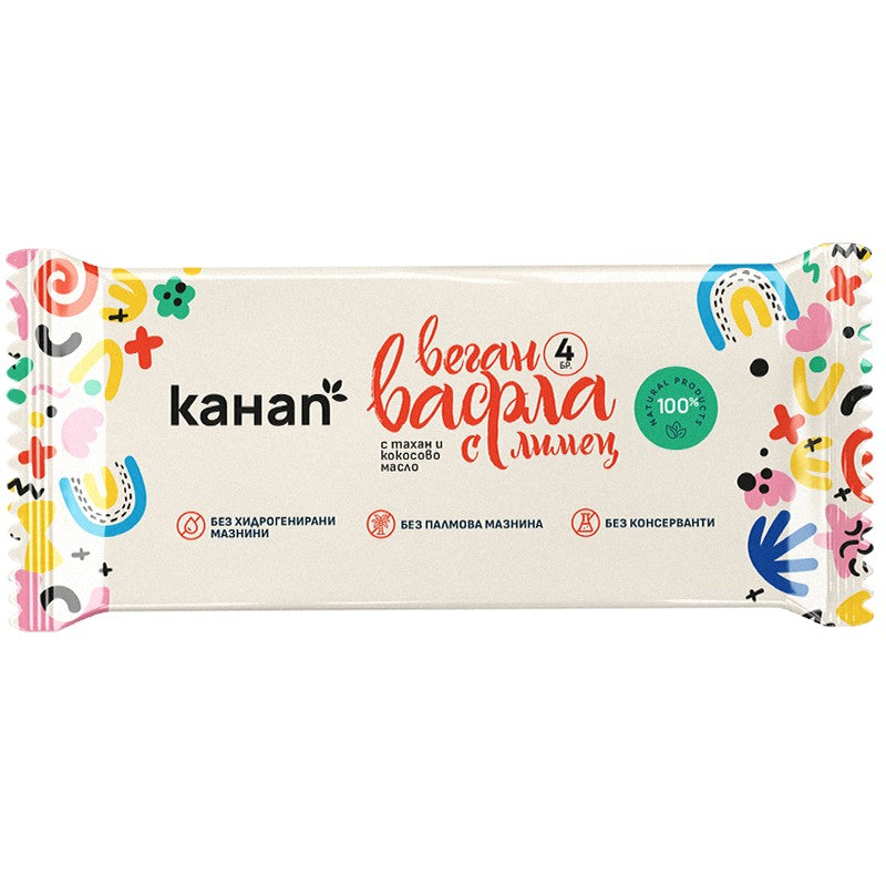 Български продуктВафли Канап с Лимец Веган