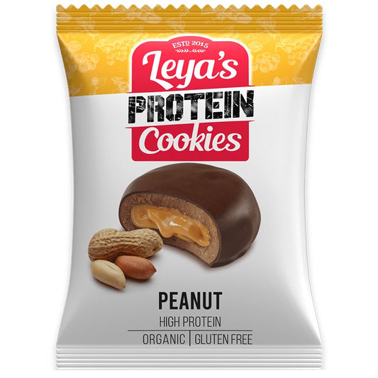 Български продуктБио Протеинов Десерт Leya's Protein Cookie с Черен Шоколад и Фъстъци без Глутен