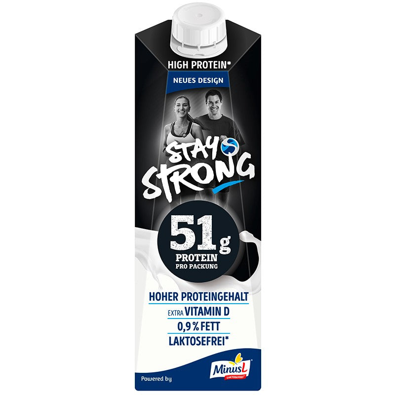 Протеиново Нискомаслено Мляко Stay Strong без Лактоза 0,9% UHT