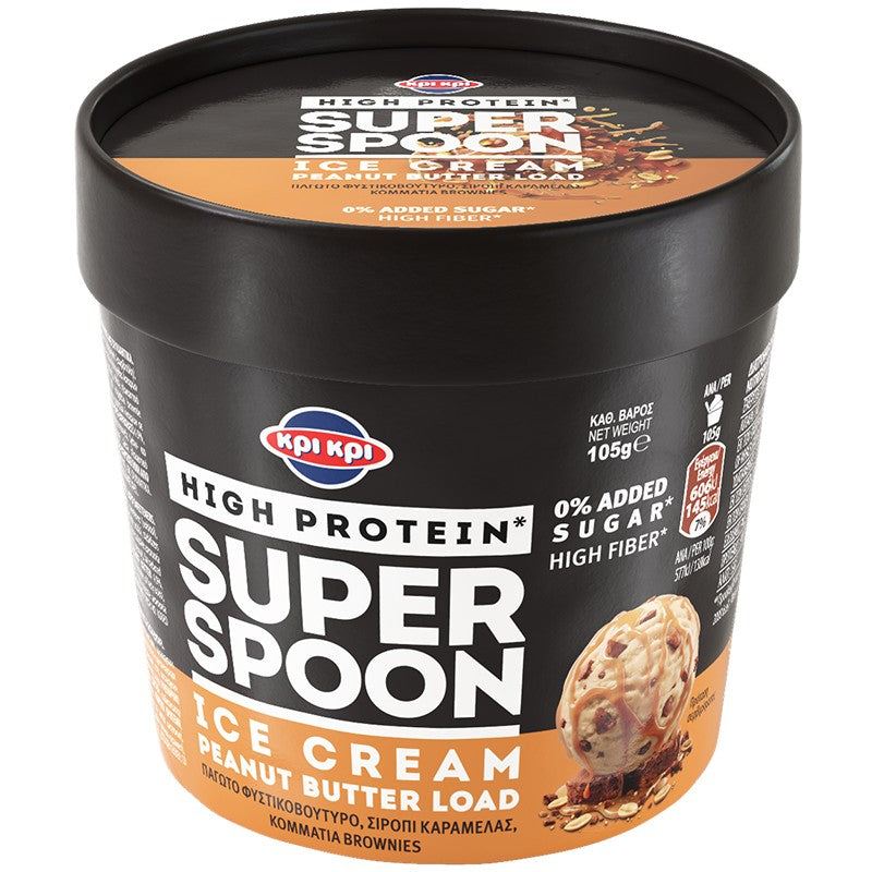 Протеинов Сладолед Kri Kri Super Spoon с Фъстъчено Масло без Добавена Захар