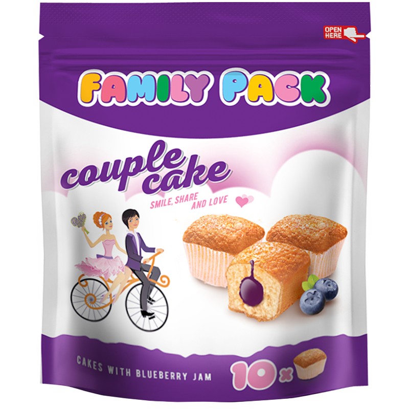 Български продуктКекс Couple Cake Family Pack Боровинка