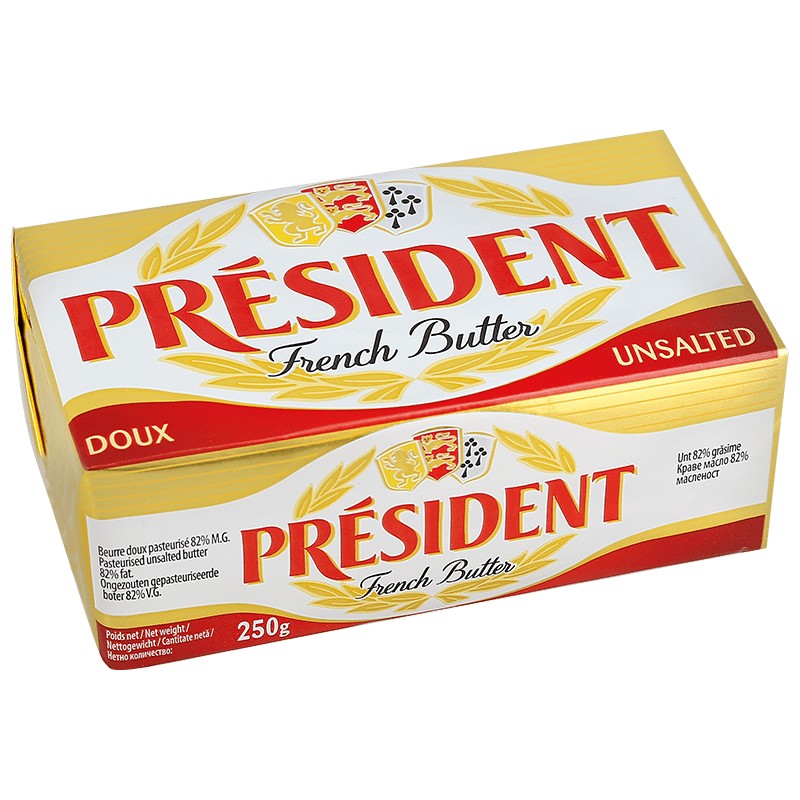 Краве Масло Безсолно President 82%